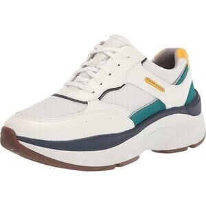 Rockport Women's Prowalker Laceup Sneaker, White Multi ECO, 10